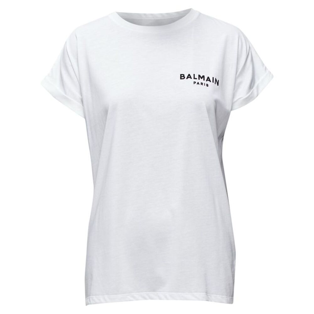 Balmain Signature Logo Cotton Tshirt